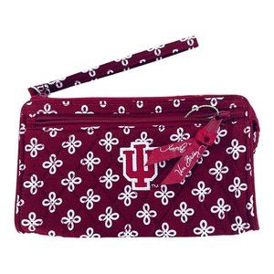 Vera Bradley Indiana University Hoosiers Front Zip Wristlet